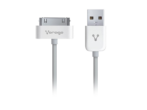 Vorago Cab 114 Cable Usb Apple 30 Pines Blanco - ordena-com.myshopify.com