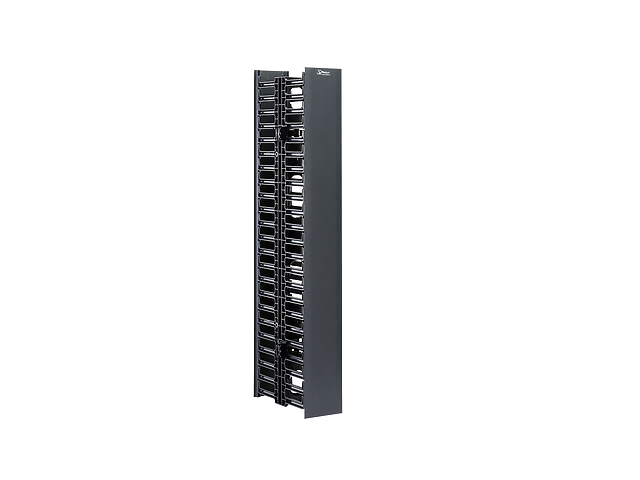 Organizador Vertical De Cable Doble Para Rack Abierto De 45 Unidades, 4in De Anc - ordena-com.myshopify.com