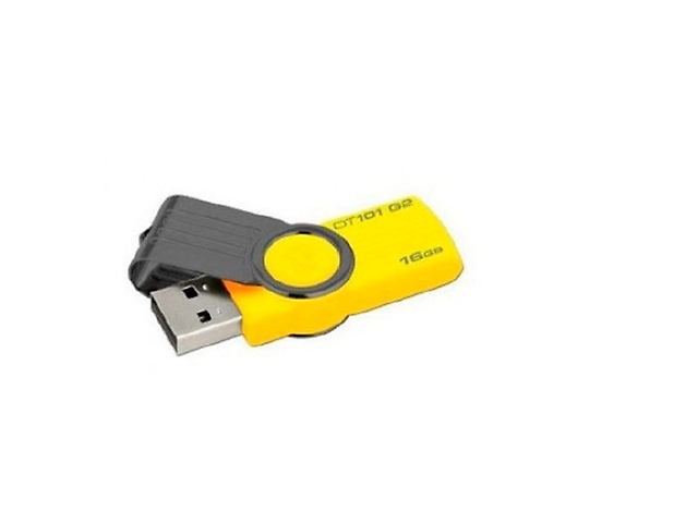 Kingston Kc U3016 2 X3 Y Memoria Usb Data Traveler, 16 Gb, Usb 2.0, Amarillo - ordena-com.myshopify.com