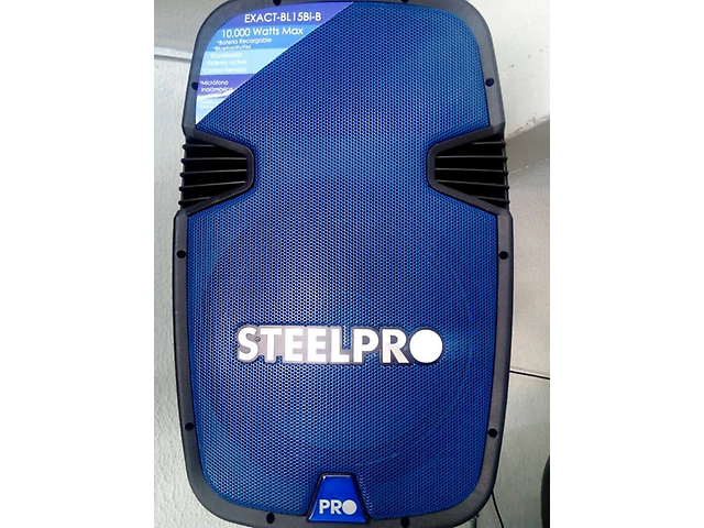 Steelpro Exact Bl15 Bi B Bafle Activo 15 Pulg. Rec. Con Luz Led Malla Azul - ordena-com.myshopify.com