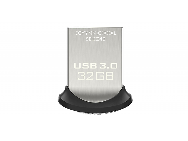 San Disk Ultra Fit Memoria Usb, 32 Gb, Usb 3.0, Negro,Sdcz43 032 G Gam46 - ordena-com.myshopify.com