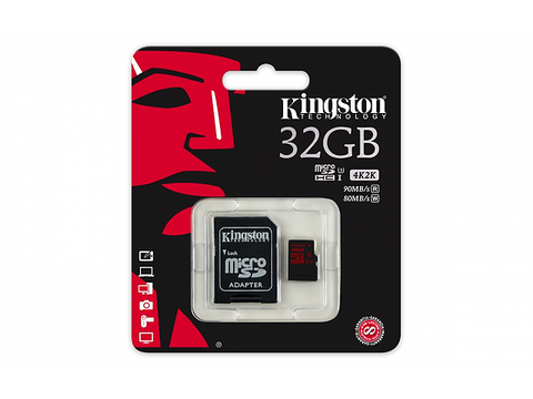 Kingston Sdca3/32 Gb Memoria Micro Sdhc/Sdxc De 32 Gb 90/80 Mb/Clase U3 - ordena-com.myshopify.com
