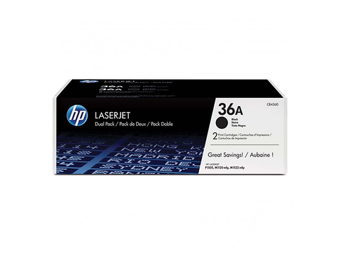 Hp 36 A Toner Cb436 Ad Para Laser Jet, Dual Pack, Negro - ordena-com.myshopify.com