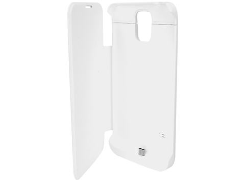 Funda Flip Cover Con Bateria Rec. Samsung Galaxy S5 Blanca - ordena-com.myshopify.com