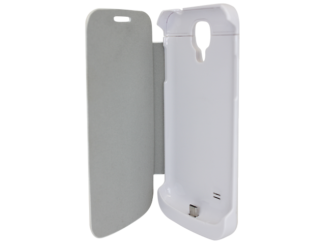 Funda Flip Cover Con Bateria Rec. Samsung Galaxy S4 Mini Blanca - ordena-com.myshopify.com
