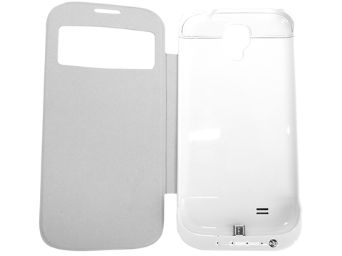 Funda Flip Cover Con Bateria Rec. Samsung Galaxy S4 Blanca - ordena-com.myshopify.com