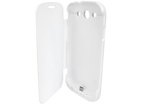 Funda Flip Cover Con Bateria Rec. Samsung Galaxy S3 Blanca - ordena-com.myshopify.com