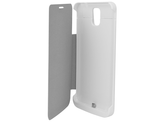 Funda Flip Cover Con Bateria Rec. Samsung Galaxy Note 3 Blanca - ordena-com.myshopify.com