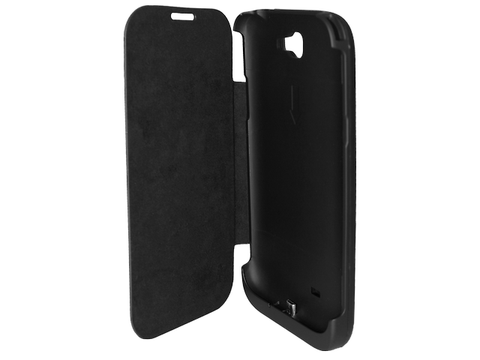 Funda Flip Cover Con Bateria Rec. Samsung Galaxy Note 2 Negra - ordena-com.myshopify.com