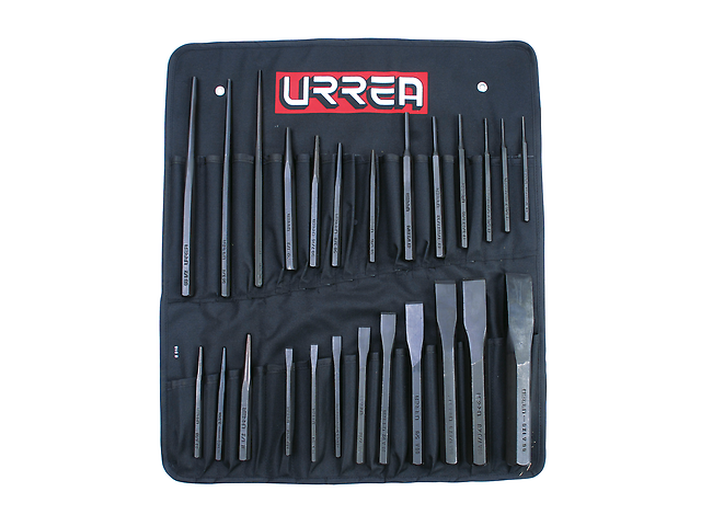 Urrea No.46 Juego De Puntos, Punzones, Cinceles Y Botadores 26 Piezas. - ordena-com.myshopify.com