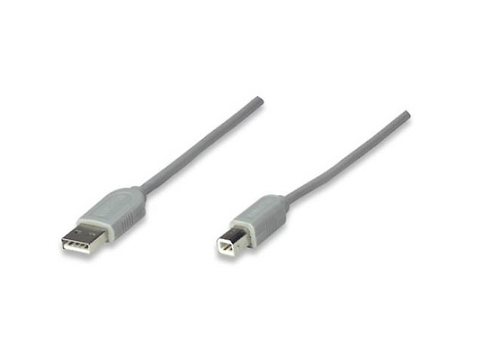 Manhattan 317863 Cable Para Dispositivos Usb A B 3m Gris - ordena-com.myshopify.com