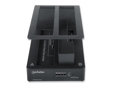 Manhattan 130363 Gabinete Quick Dock Duo Hdd 2.5/3.5 Sata Usb3.0 - ordena-com.myshopify.com