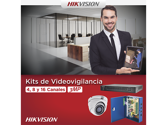 Hikvision Kh3 Mp8 Ew Kit Cctv 8 Can/Turbo Hd 3 Mgpxl 8 Cam Ultra Exir 3 Mgpxl - ordena-com.myshopify.com