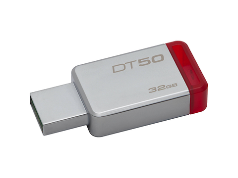 Kingston Dt50 Memoria Usb Flash 3.0 32 Gb Metal/Roja - ordena-com.myshopify.com