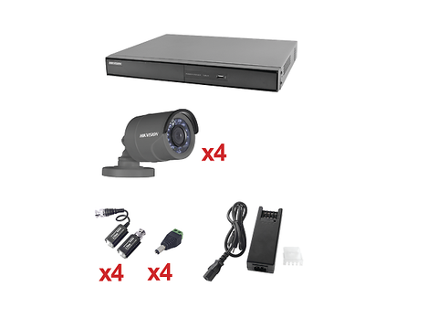 Sistema Hikvision Turbohd 1080p Incluye Dvr 4 Canales / 4 Camaras Mini Bullet 2.8 - ordena-com.myshopify.com