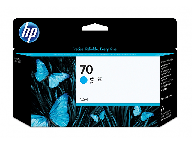 Hp 70 Cartucho De Tinta C9452 A Para Design Jet, 130 Ml, Cyan - ordena-com.myshopify.com