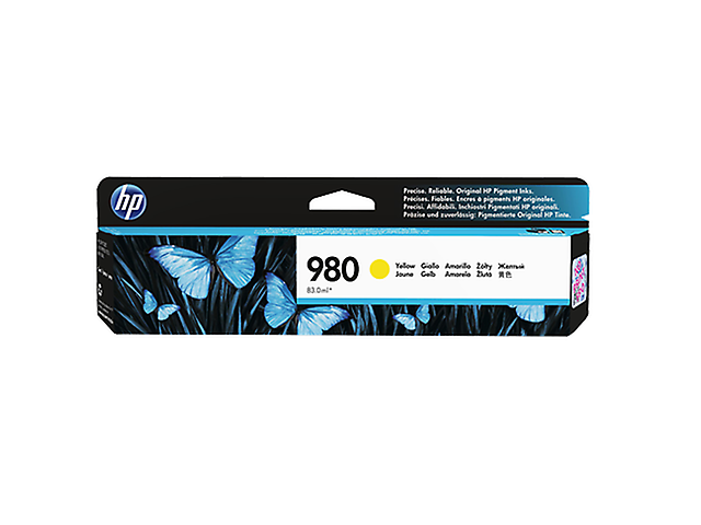 Hp 980 Cartucho De Tinta D8 J09 A / 6,600 Pag./ Amarillo - ordena-com.myshopify.com