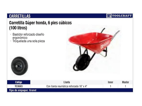 Toolcraft Tc0603 M Carretilla Super Honda - ordena-com.myshopify.com