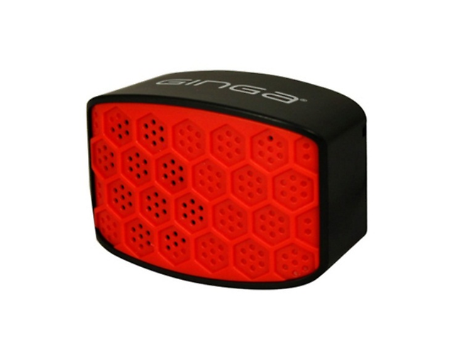 Ginga Urban Bocina Bluetooth Inalámbrico Color Negro/Rojo - ordena-com.myshopify.com