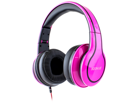 Zonar Hipster Audifonos Stereo Rosa - ordena-com.myshopify.com