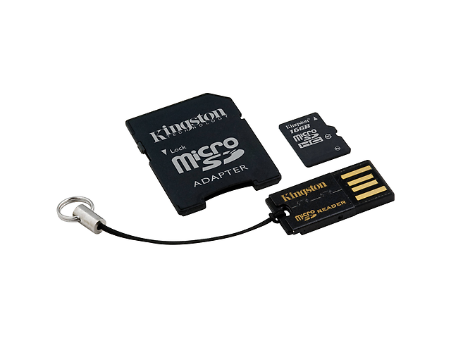 Kingston Mbly10 G2/16 Gb Kit Mobility 16 Gb Micro Sd, Lector Sd Y Lector Usb C10 - ordena-com.myshopify.com