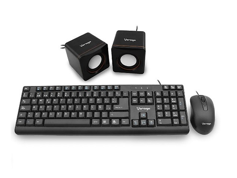 Vorago Kms 103 Kit Teclado / Mouse / Bocinas Negro - ordena-com.myshopify.com