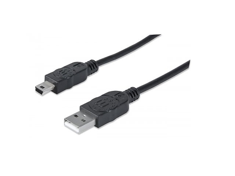 Manhattan 333375 Cable Usb A Mini Usb De 5 Pines Negro - ordena-com.myshopify.com
