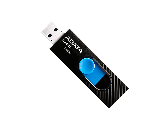 Memoria Usb Adata Uv320 128 Gb 3.1 Color Negro Azul - ordena-com.myshopify.com