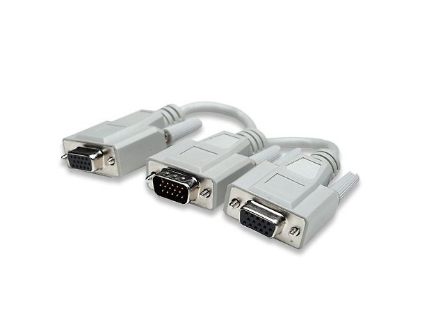 Manhattan 328302 Cable Monitor Y Hd15 X2 Blanco - ordena-com.myshopify.com