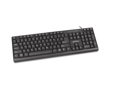 Manhattan 155120 Teclado Economico Ps2 Negro - ordena-com.myshopify.com