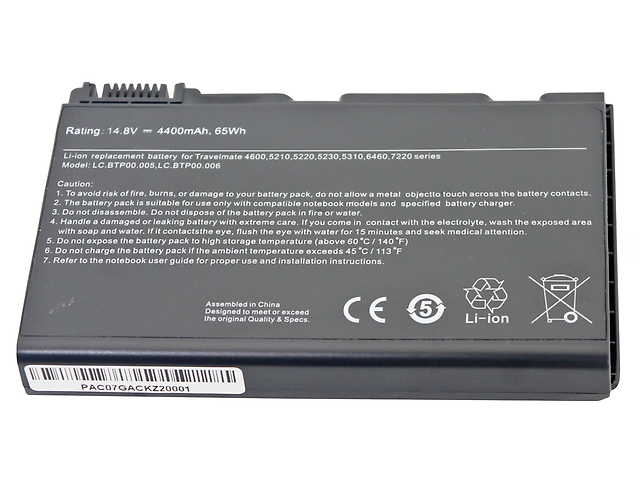 Oem Ac 07 5520 Batería Para Laptop 14.8 V 4400m Ah - ordena-com.myshopify.com