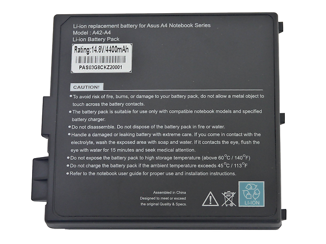 Oem As03 A4   A4000 Batería Para Laptop 14.8 V 4400m Ah - ordena-com.myshopify.com