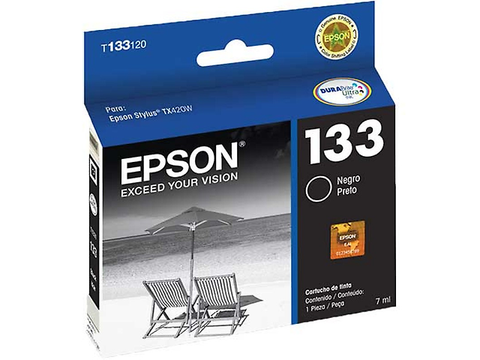 Epson T133 Cartucho Para Tx320 F/ Tx235 W / Tx420 W/Tx320 W, 8 Ml, Negro - ordena-com.myshopify.com