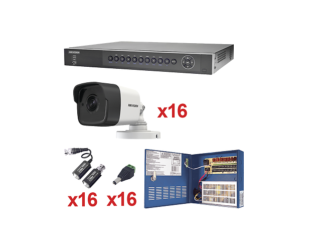 Hikvision Kit Sistema 4k / 16 Canales Turbohd 3 Megapixel / 16 Cámaras - ordena-com.myshopify.com