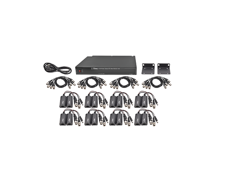 Kit De 16 Canales Para Transmisión De Alimentacion De 36 Vcd A 12 Vcd Y Video - ordena-com.myshopify.com