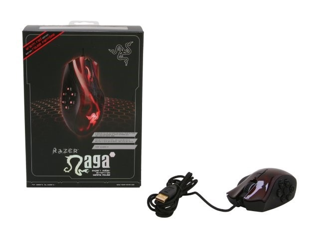 Razer Rz01 00750200 R3 U1 Mouse Naga Hex Moba/Action Rpg 5600 Dpi, Rojo - ordena-com.myshopify.com