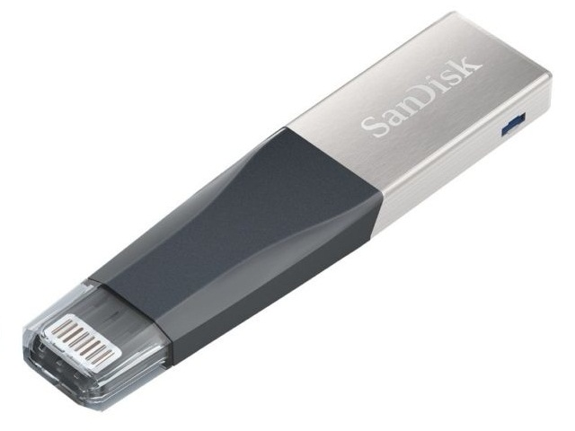 San Disk I Xpand Mini Memoria Usb ,32 Gb, Usb 3.0/Lightning, Gris/Plata - ordena-com.myshopify.com