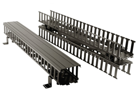 Leviton 4980 L Vfr Organizador Vertical Doble Frontal Con Tapas