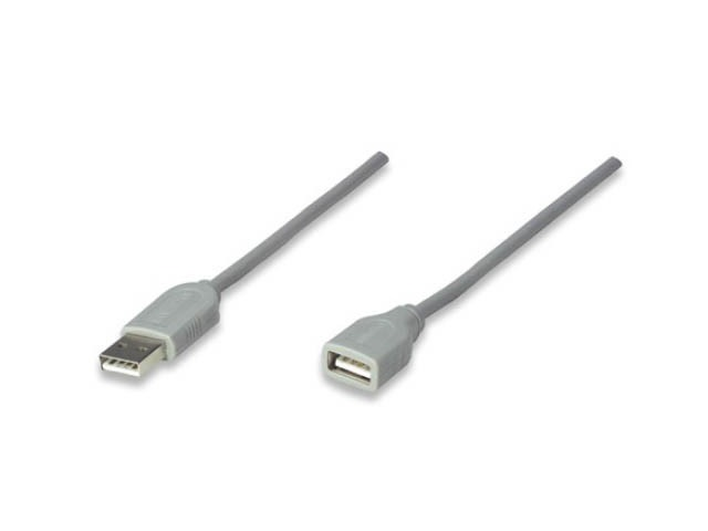 Manhattan 317238 Extensión Usb 3metros Gris