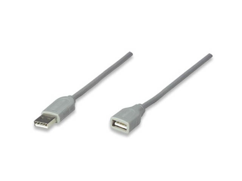 Manhattan 317238 Extensión Usb 3metros Gris