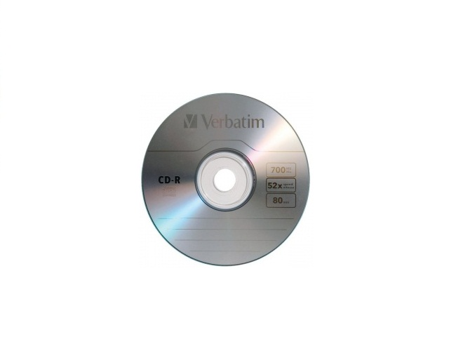 Verbatim Discos Virgenes para CD, CD-R, 52x, 1 Disco (96298)