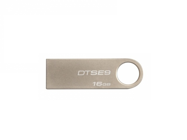 Memoria USB Kingston DataTraveler SE9, 16GB, USB 2.0, Plata