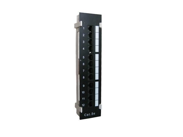 Patch Panel Tvc Para Pared Con 12 Puertos Color Negro - ordena-com.myshopify.com