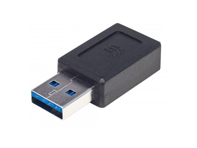 Manhattan 354653 Adaptador Usb A Macho   Usb C Hembra, Negro - ordena-com.myshopify.com