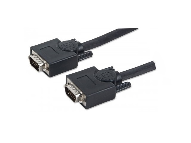 Manhattan 311748 Cable Monitor Svga 8mm 3m Negro