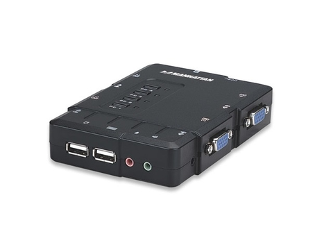Manhattan 151269 Mux Kvm Mini Usb 4 Con Cables/Audio