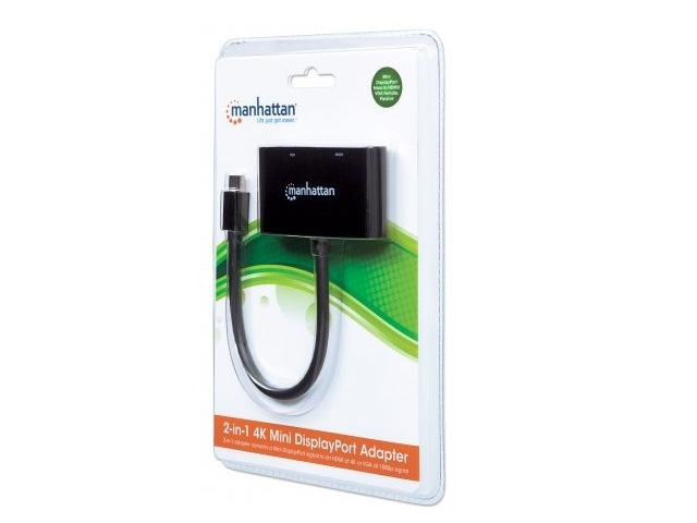 Manhattan 152709 Adaptador Mini Display Port Macho   Hdmi/Vga Hembra, Negro - ordena-com.myshopify.com