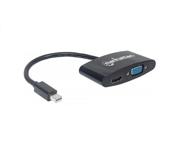 Manhattan 152709 Adaptador Mini Display Port Macho   Hdmi/Vga Hembra, Negro - ordena-com.myshopify.com