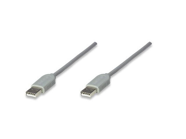 Manhattan 317887 Cable Usb Aa 1.8m Gris