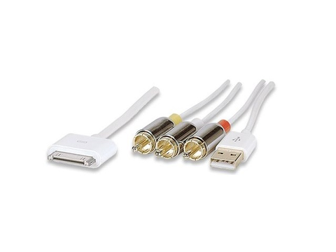 Manhattan 393713 Cable Ilynk Av Compuesto Ipod Con Usb